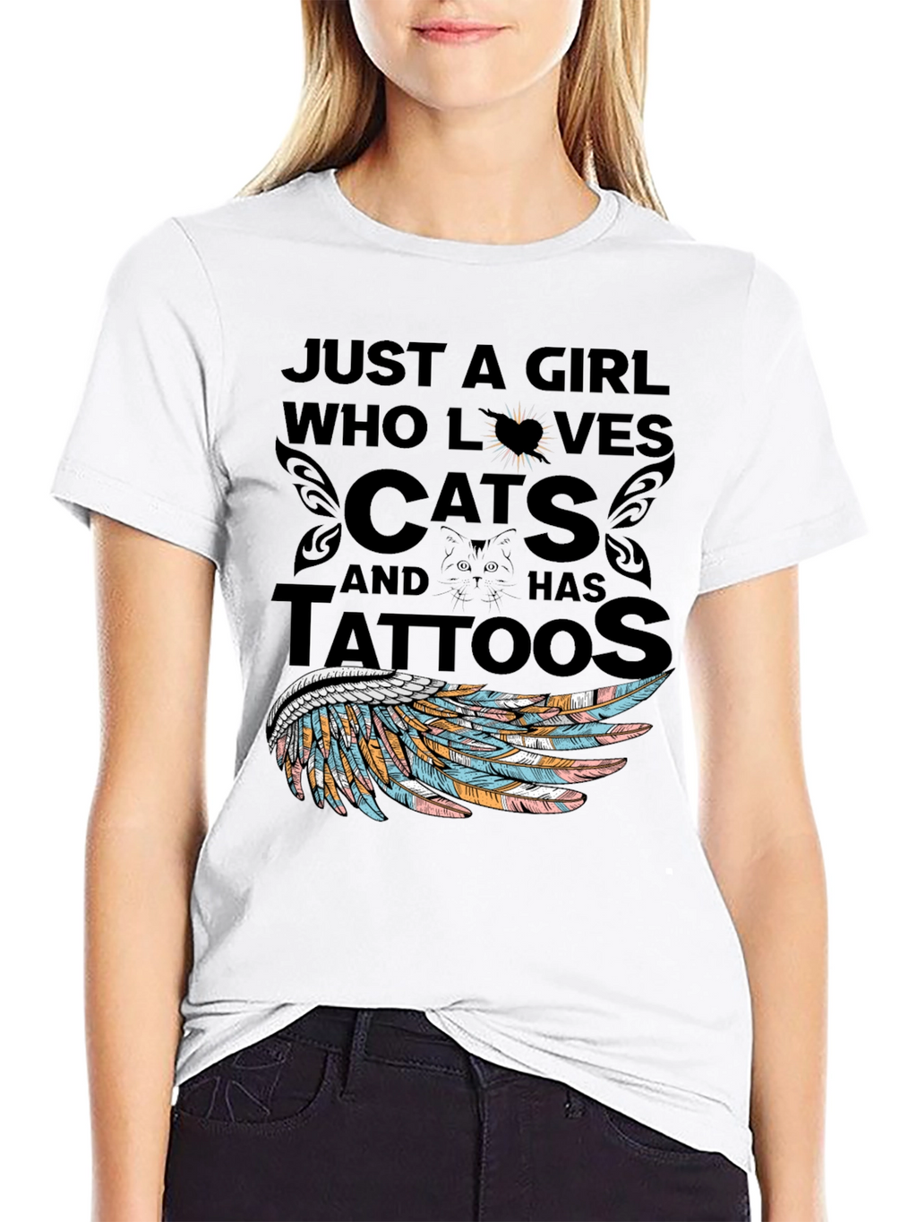 Cat Lover Tattoo T-Shirt