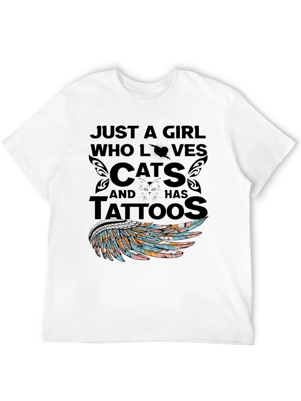 Cat Lover Tattoo T-Shirt
