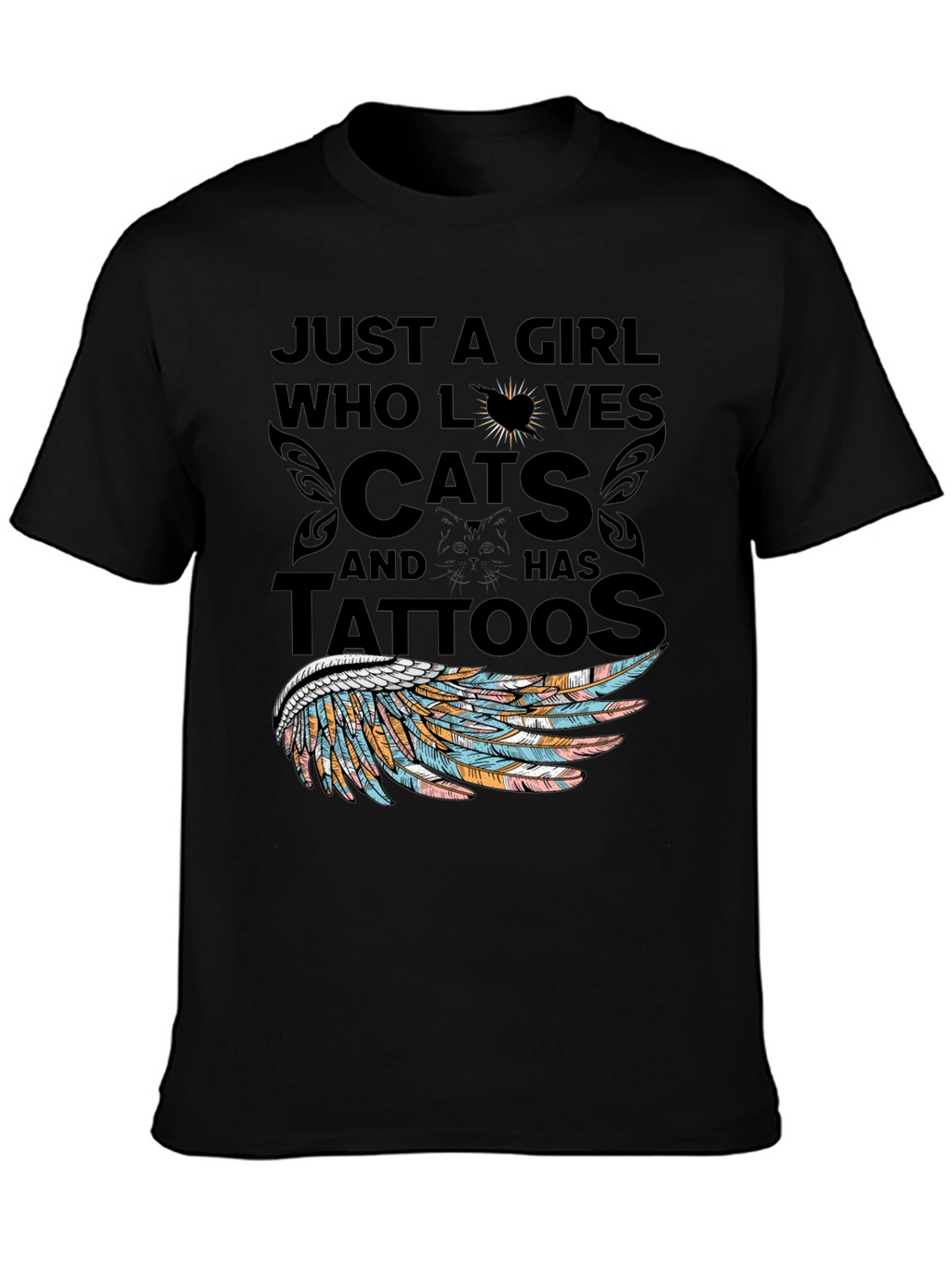 Cat Lover Tattoo T-Shirt
