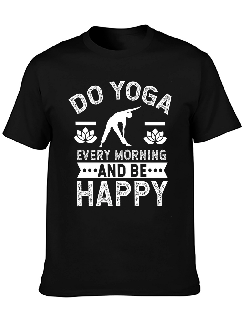 Do Yoga Every Morning Black T-Shirt