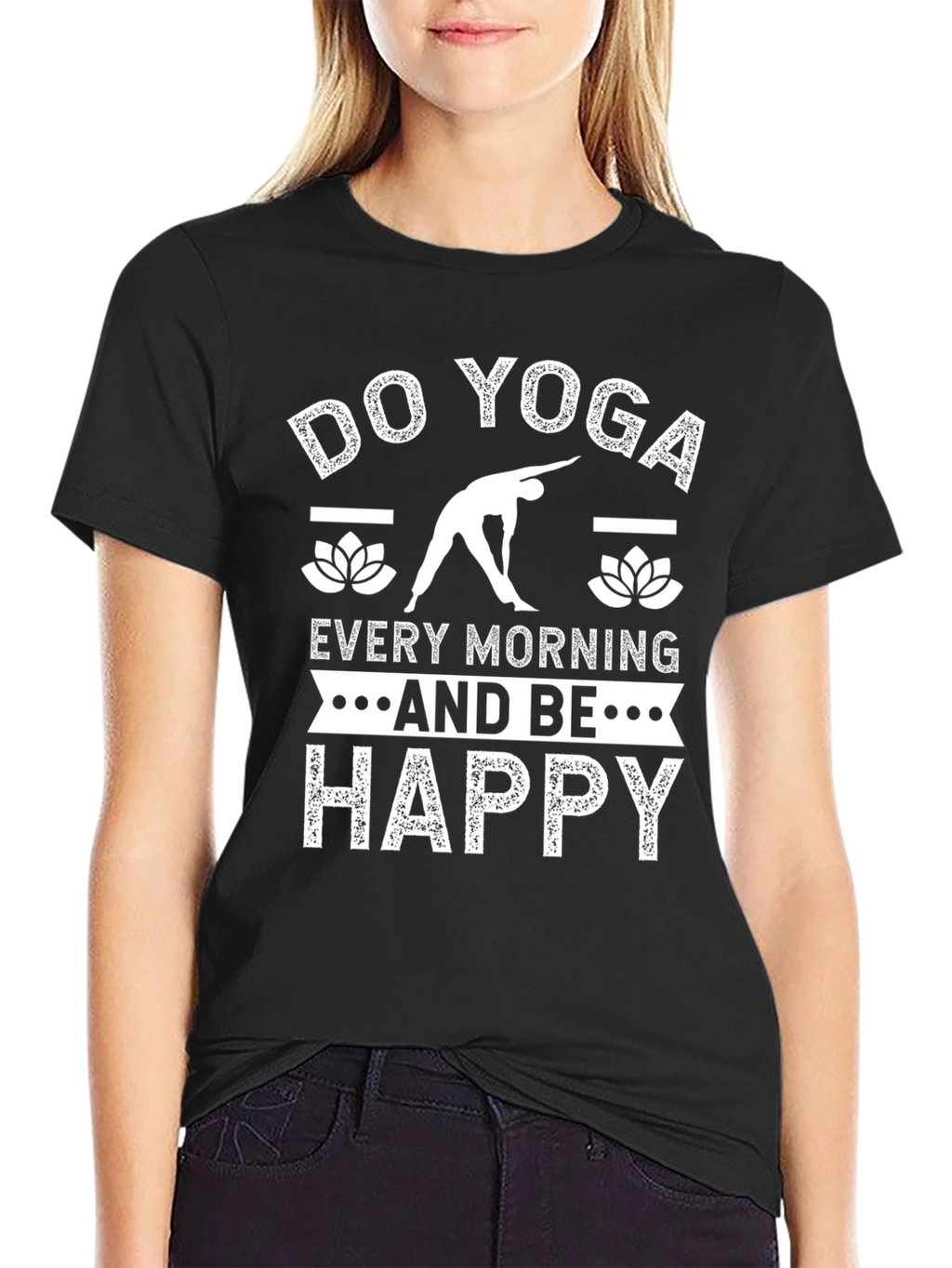 Do Yoga Every Morning Black T-Shirt