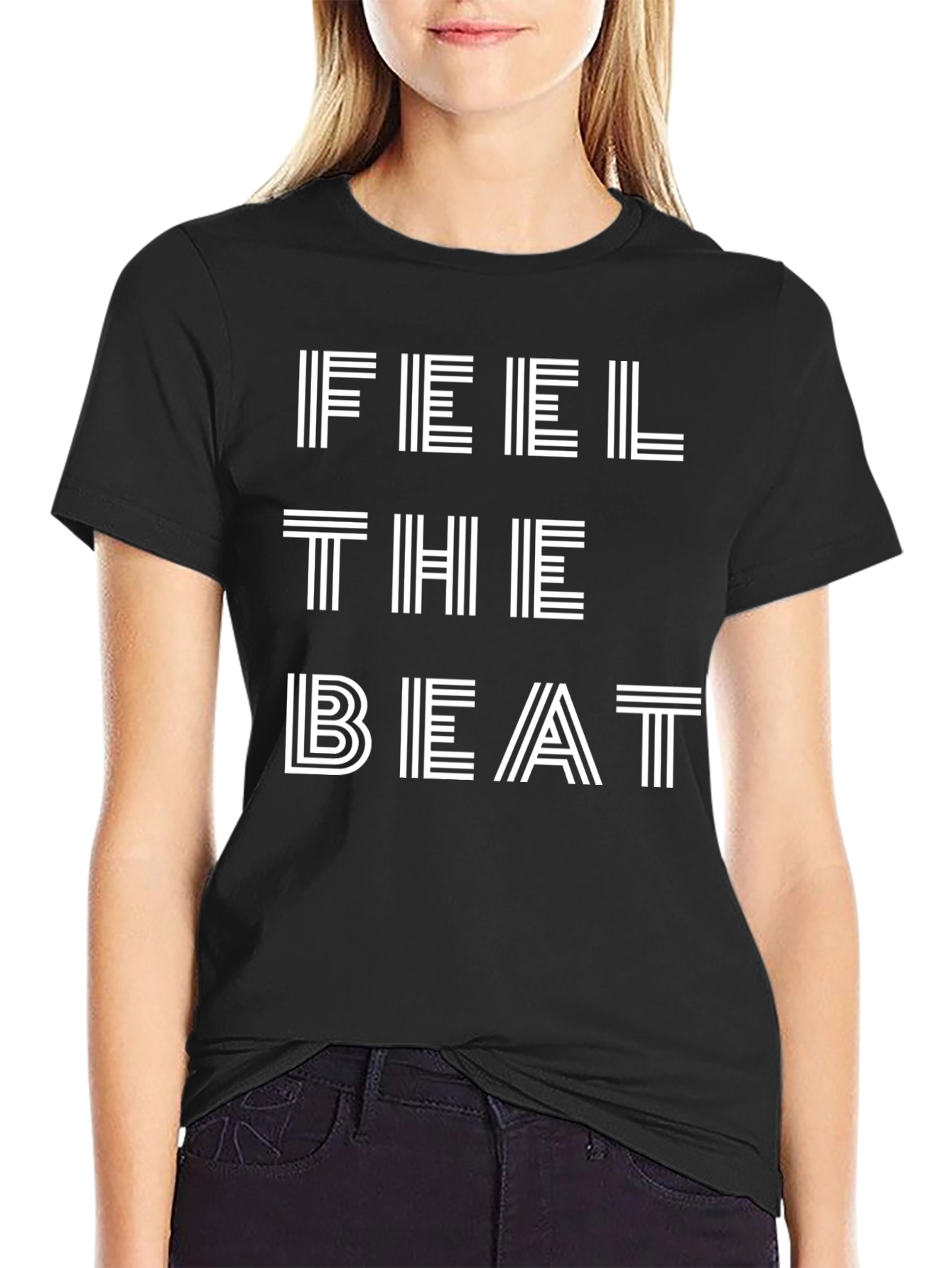 Feel The Beat Graphic Tee - Stylish Comfort