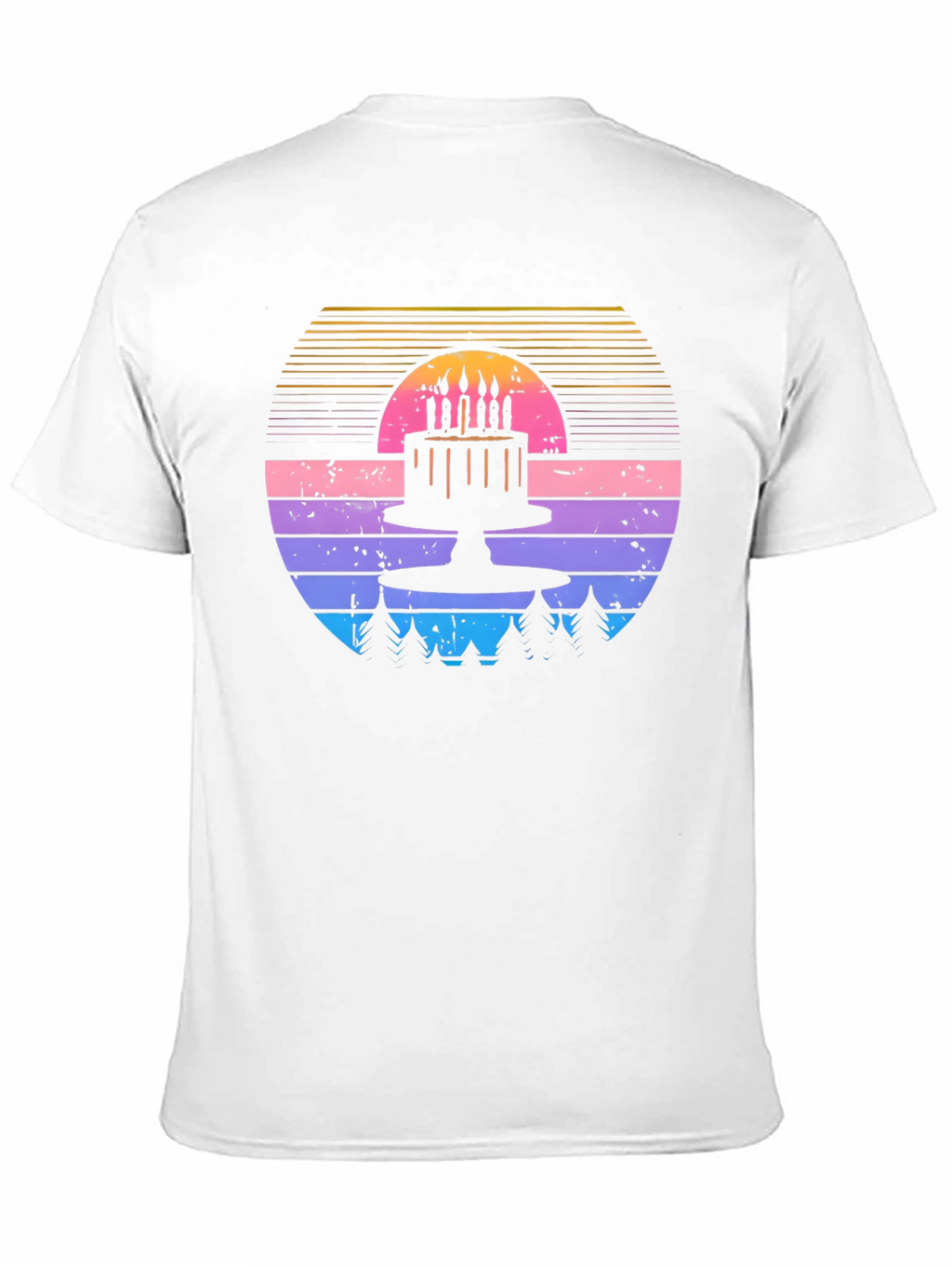 Retro Birthday Cake T-Shirt