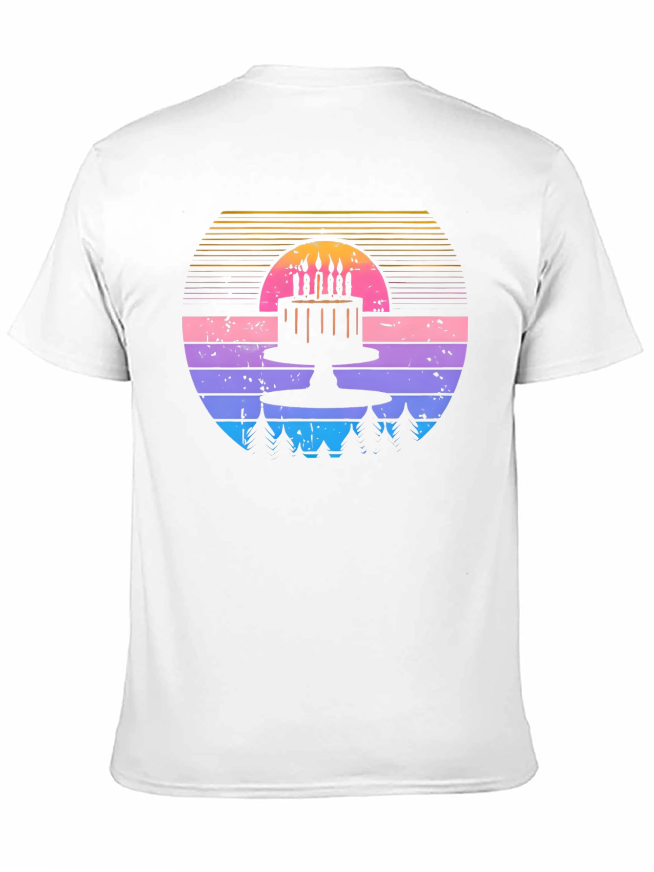 Retro Birthday Cake T-Shirt