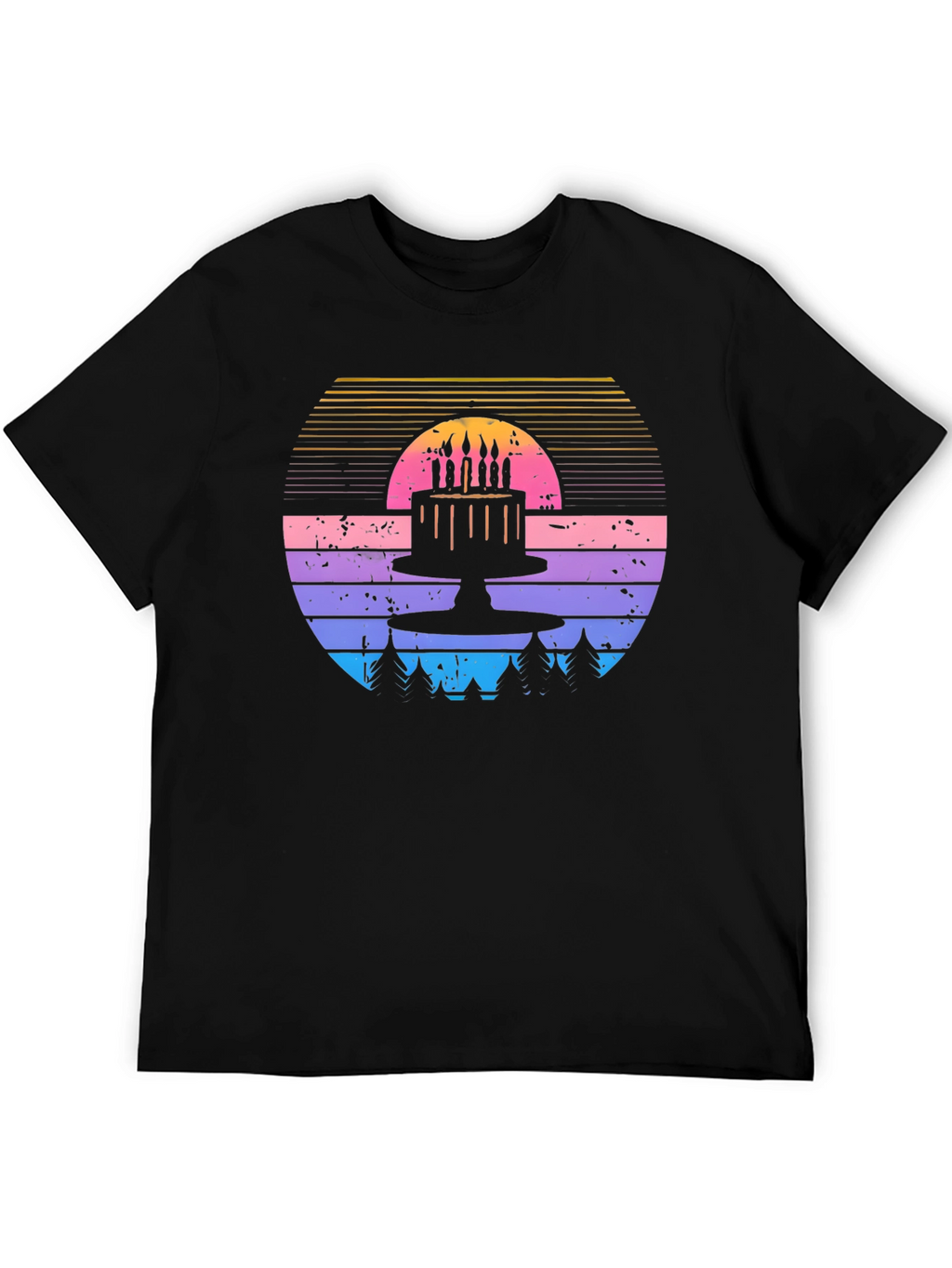 Retro Birthday Cake T-Shirt