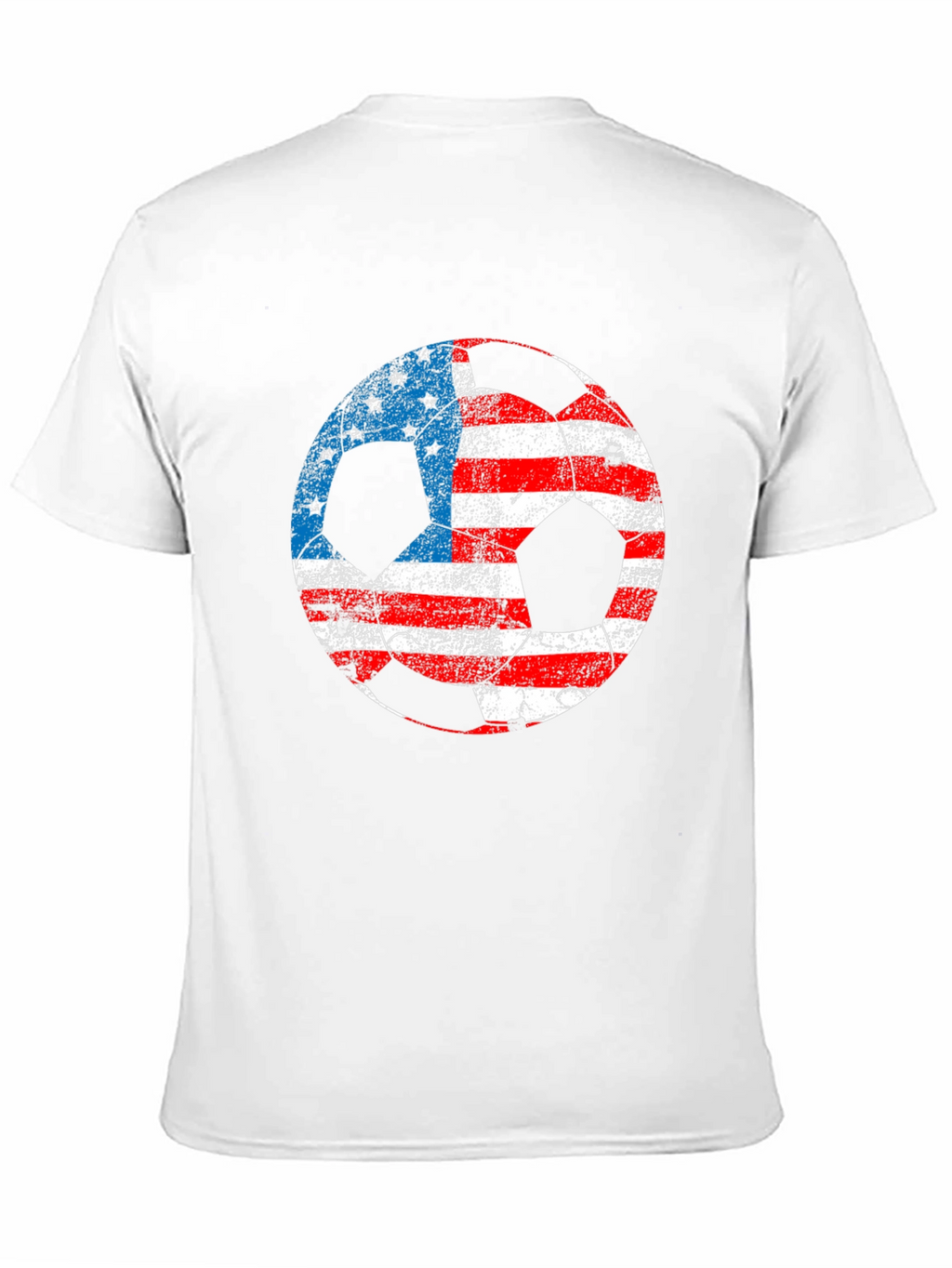 USA Flag Soccer Ball Graphic T-Shirt