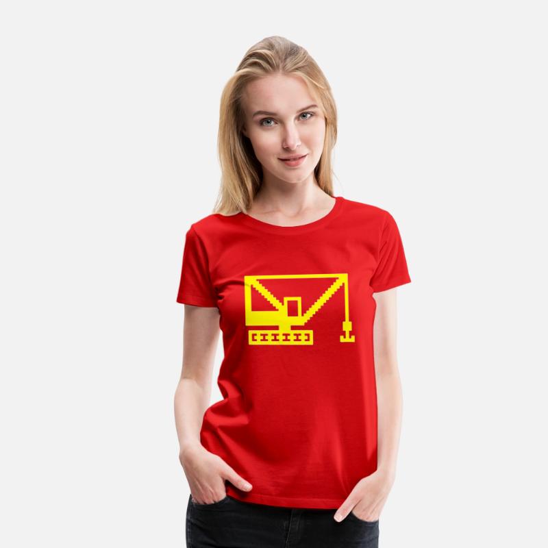 8 BitArt Construction Yellow Crane