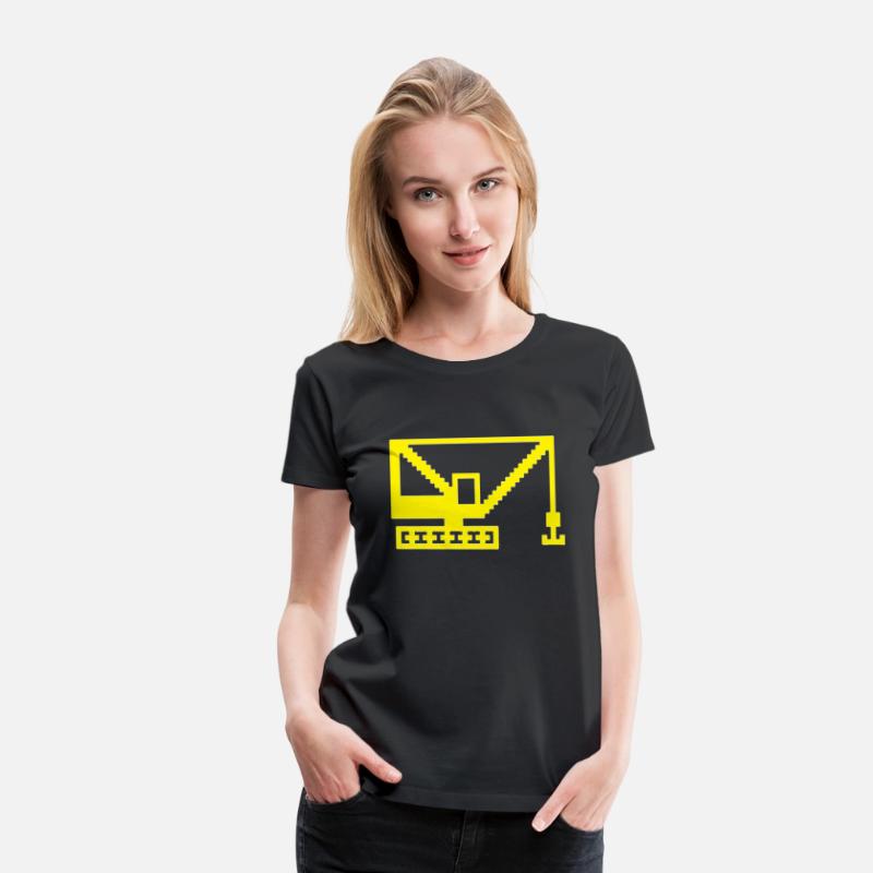 8 BitArt Construction Yellow Crane