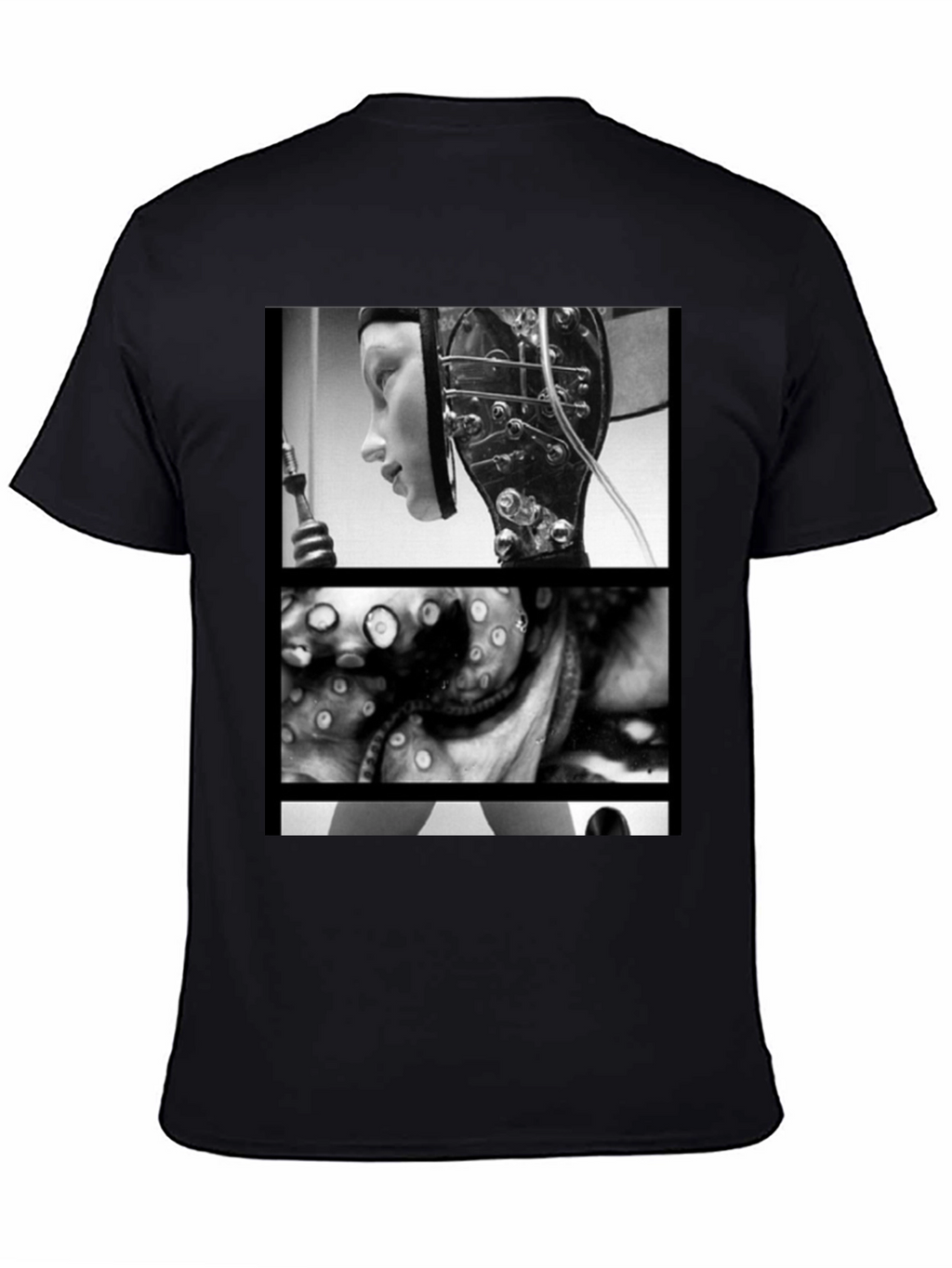 Black T-Shirt with Metropolis Graphic