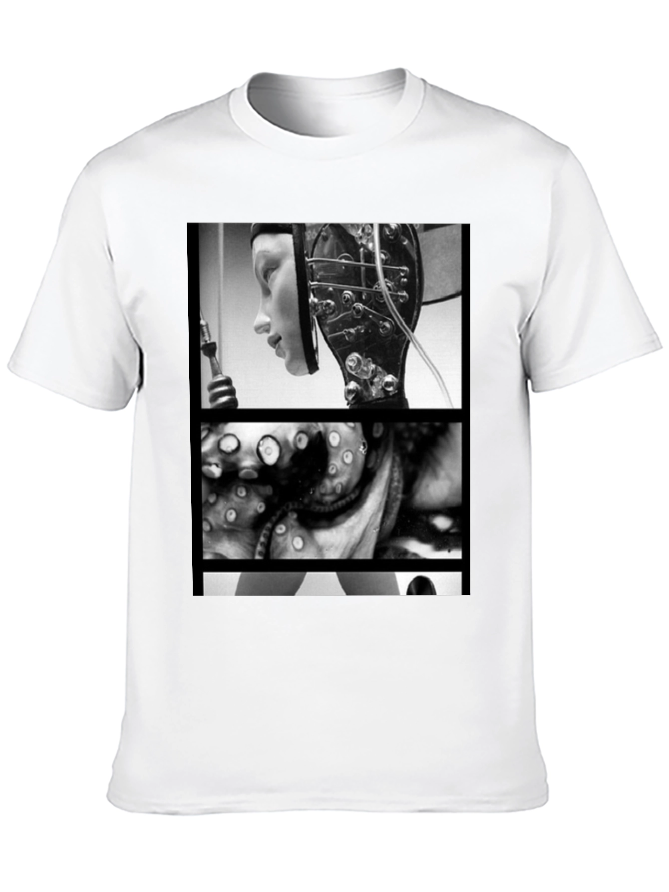 Black T-Shirt with Metropolis Graphic