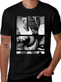 Black T-Shirt with Metropolis Graphic
