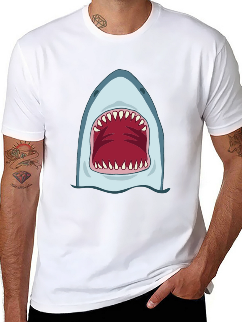 Shark Mouth Graphic Tee - Bold & Unique