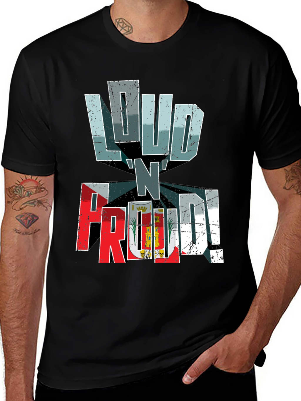 Loud N Proud Graphic Tee - Black