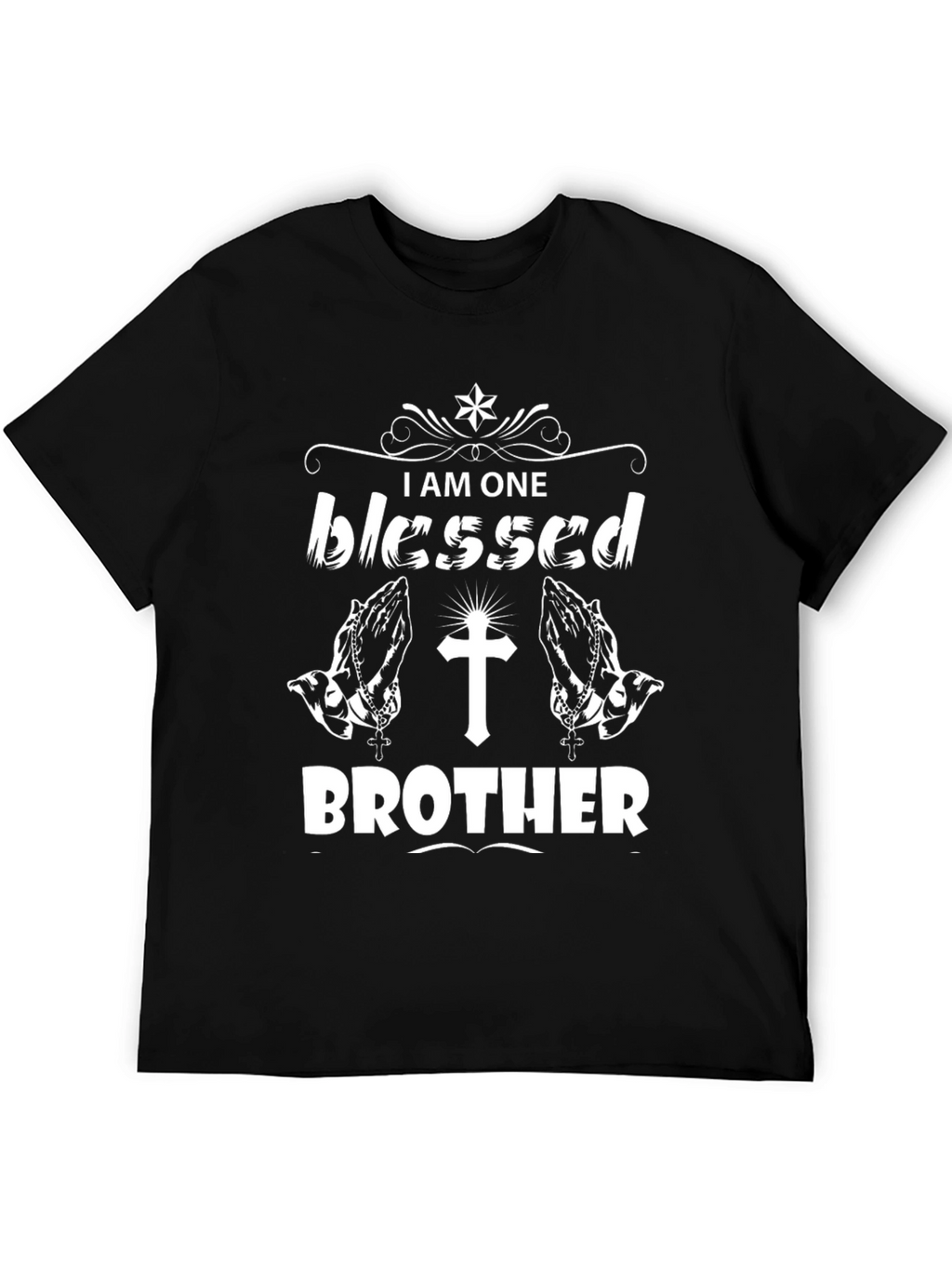 Blessed Brother Graphic Tee - Black Christian T-Shirt