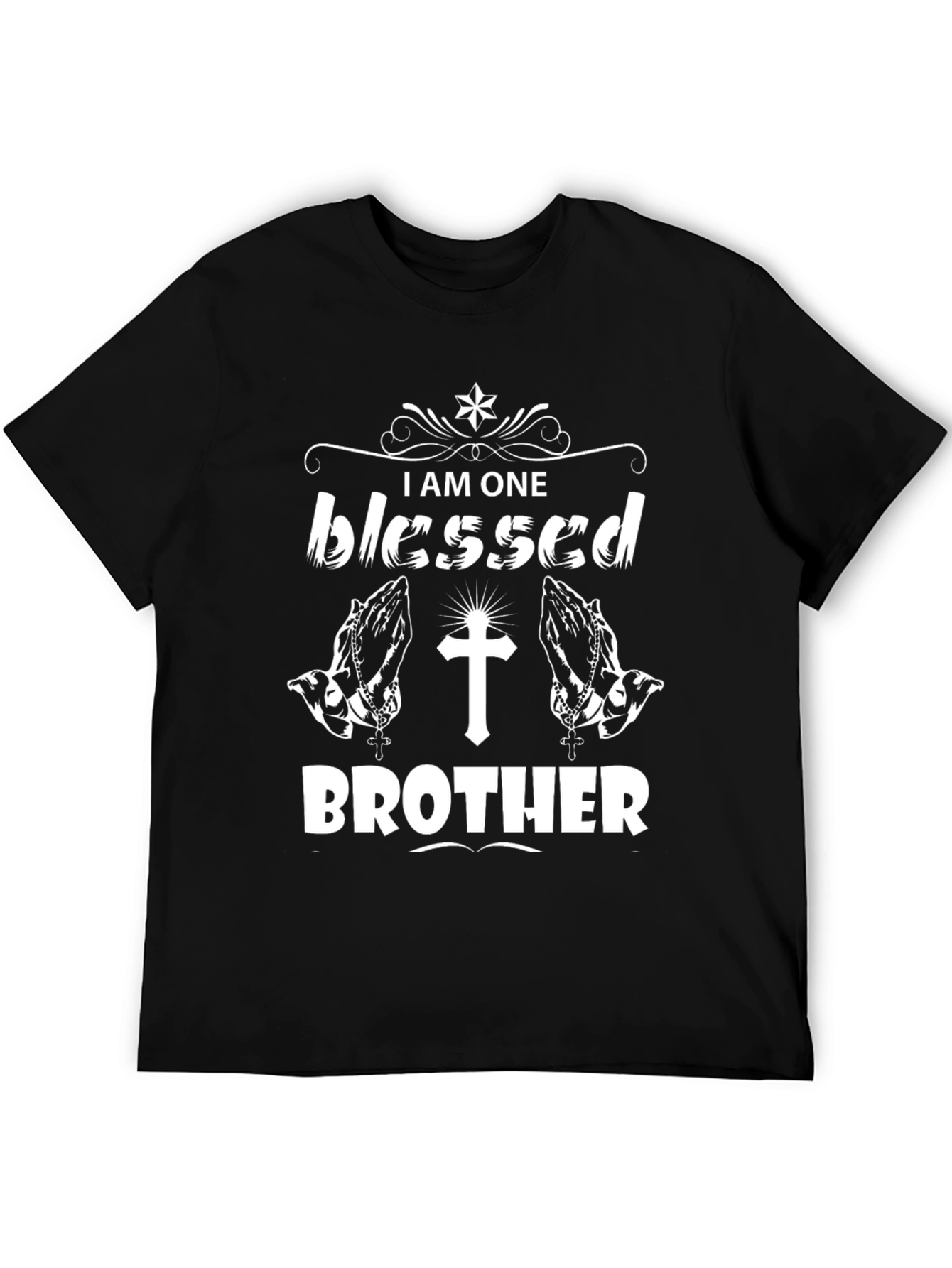 Blessed Brother Graphic Tee - Black Christian T-Shirt