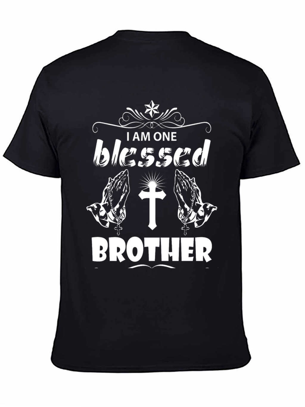 Blessed Brother Graphic Tee - Black Christian T-Shirt