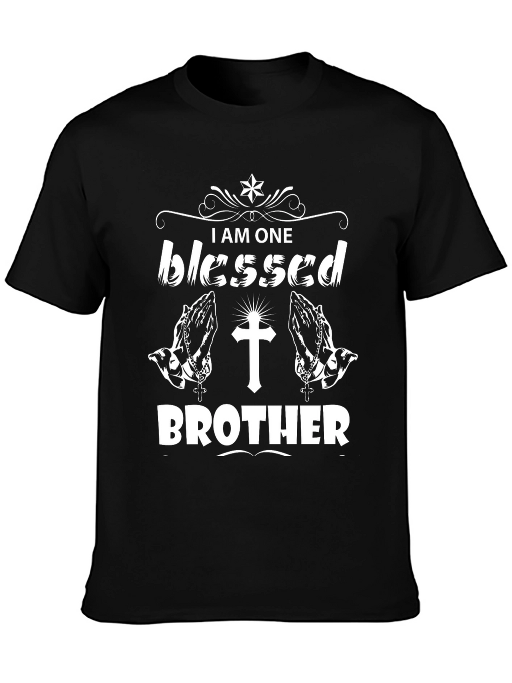 Blessed Brother Graphic Tee - Black Christian T-Shirt