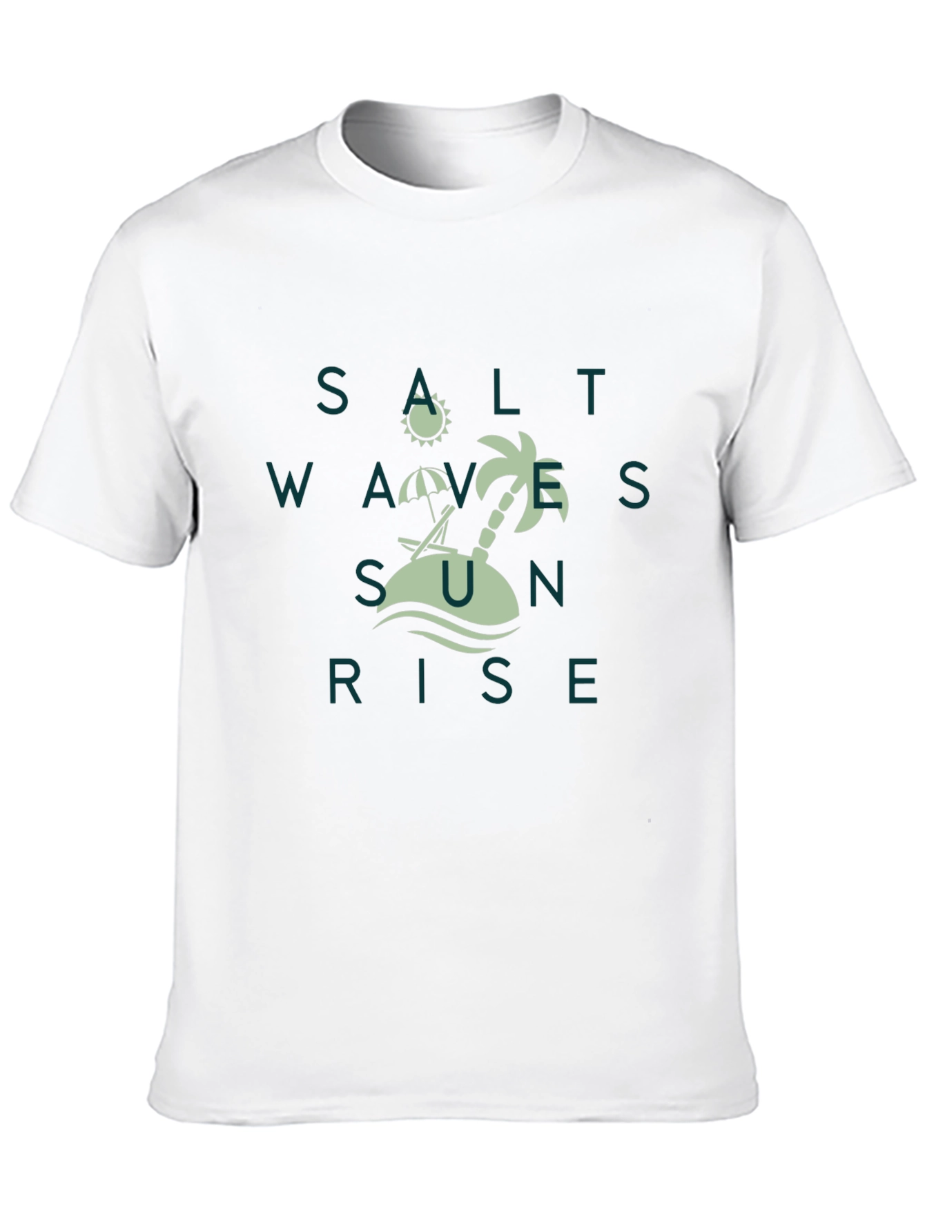Salt Waves Sunrise Tee - Tropical Beach Design