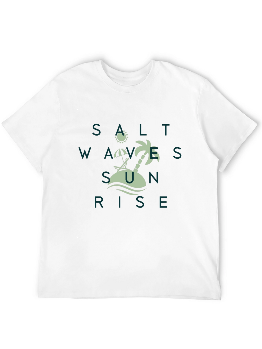 Salt Waves Sunrise Tee - Tropical Beach Design
