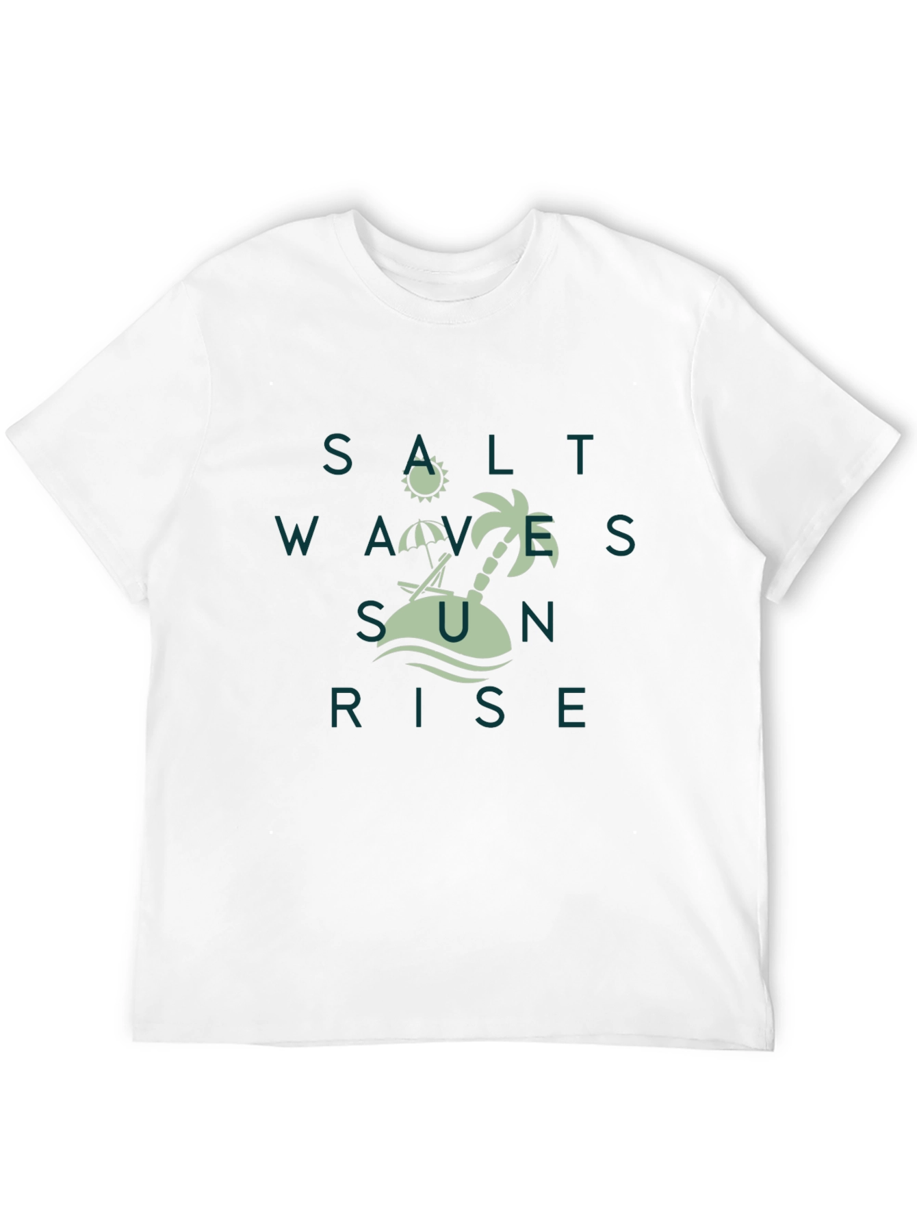 Salt Waves Sunrise Tee - Tropical Beach Design