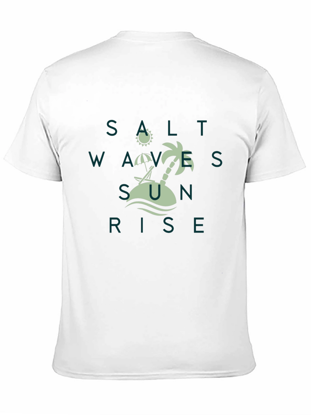 Salt Waves Sunrise Tee - Tropical Beach Design