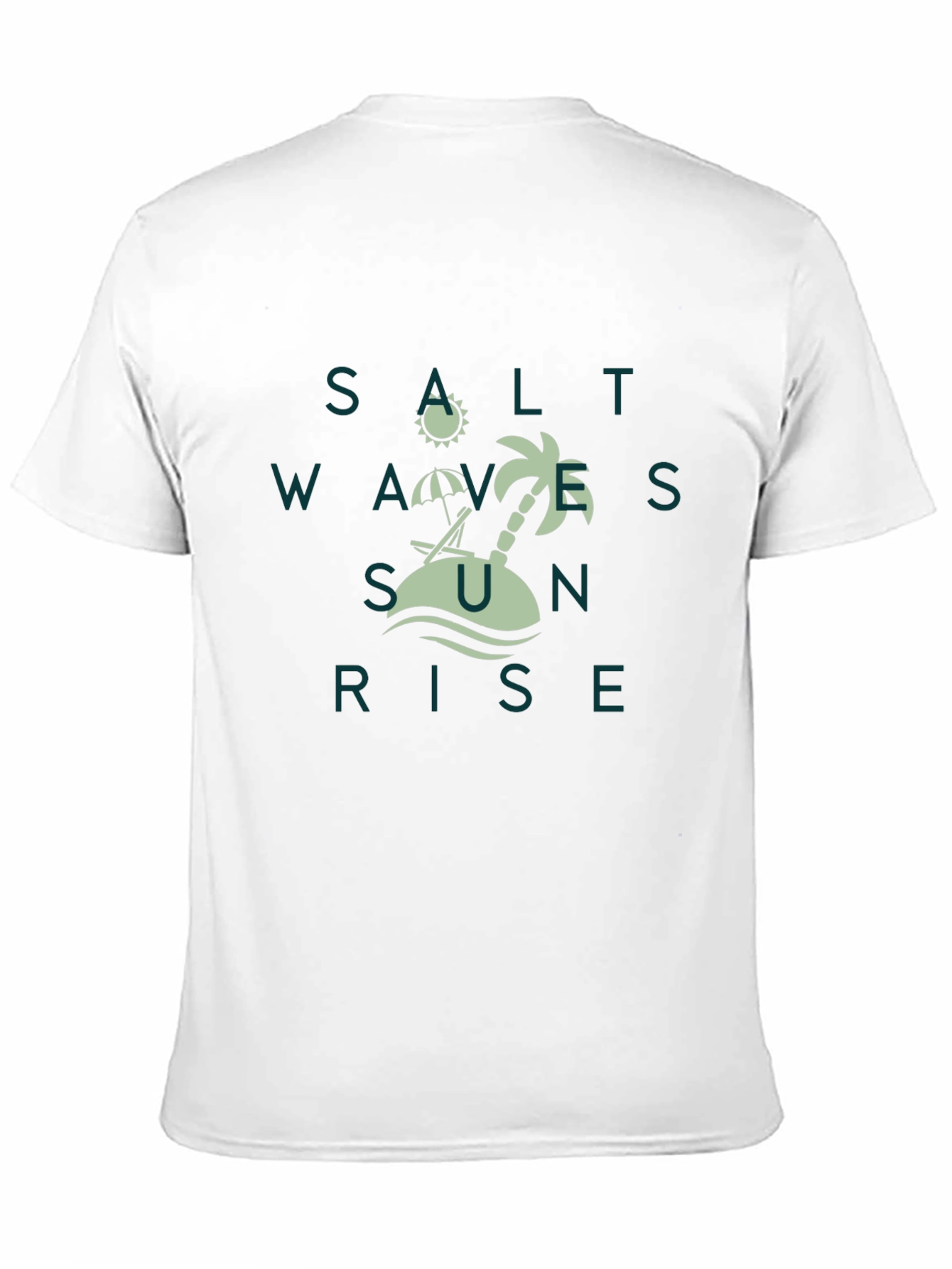 Salt Waves Sunrise Tee - Tropical Beach Design