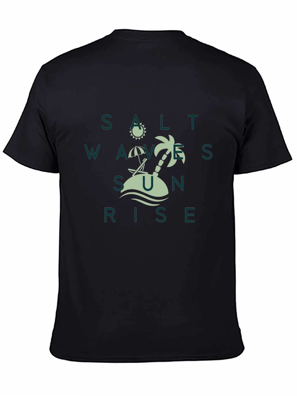 Salt Waves Sunrise Tee - Tropical Beach Design