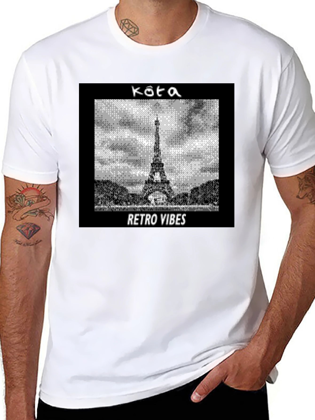 Retro Vibes Paris Tee - Eiffel Tower Graphic T-Shirt