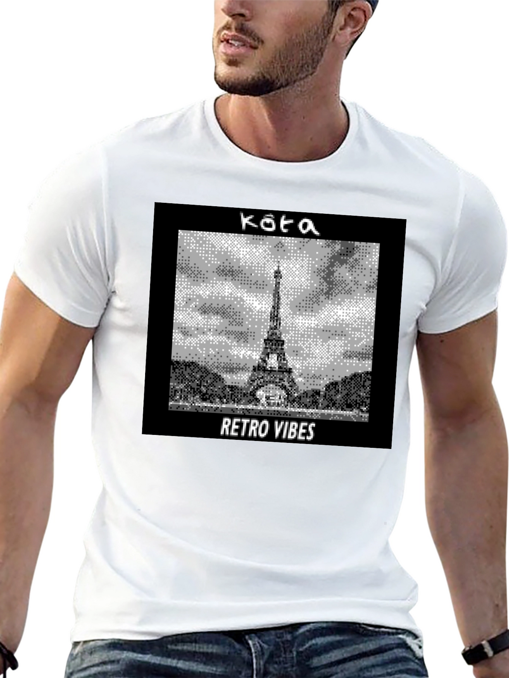 Retro Vibes Paris Tee - Eiffel Tower Graphic T-Shirt