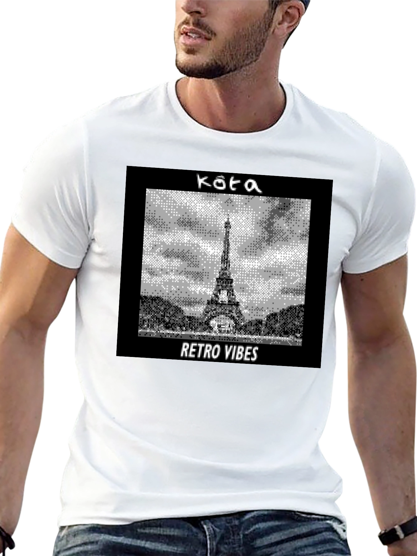 Retro Vibes Paris Tee - Eiffel Tower Graphic T-Shirt