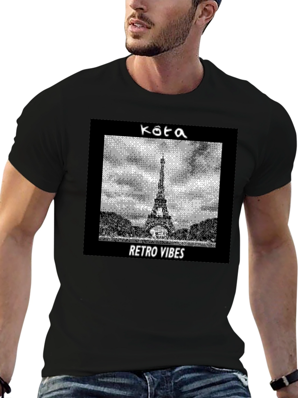 Retro Vibes Paris Tee - Eiffel Tower Graphic T-Shirt