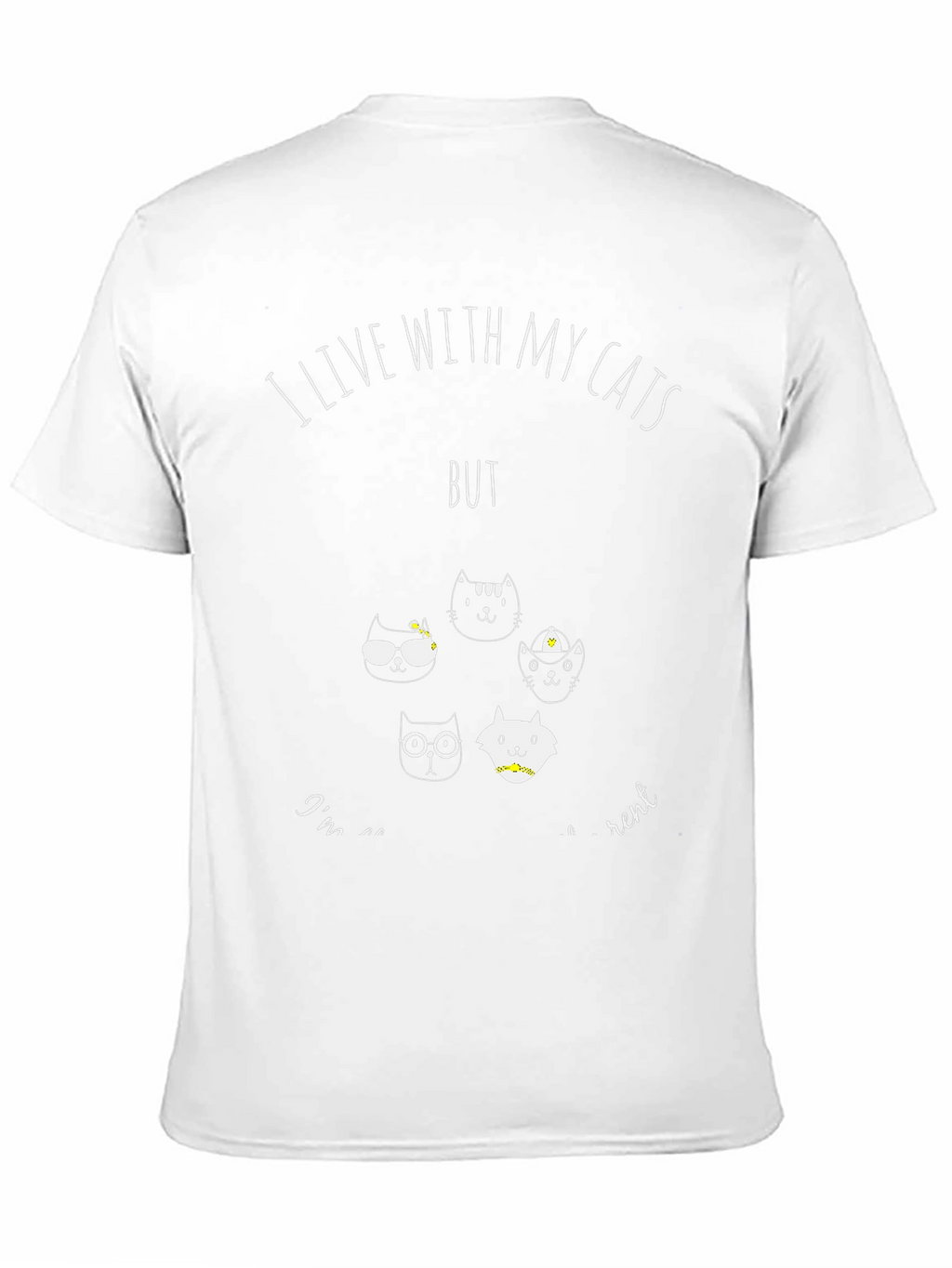 I Live With My Cats T-Shirt