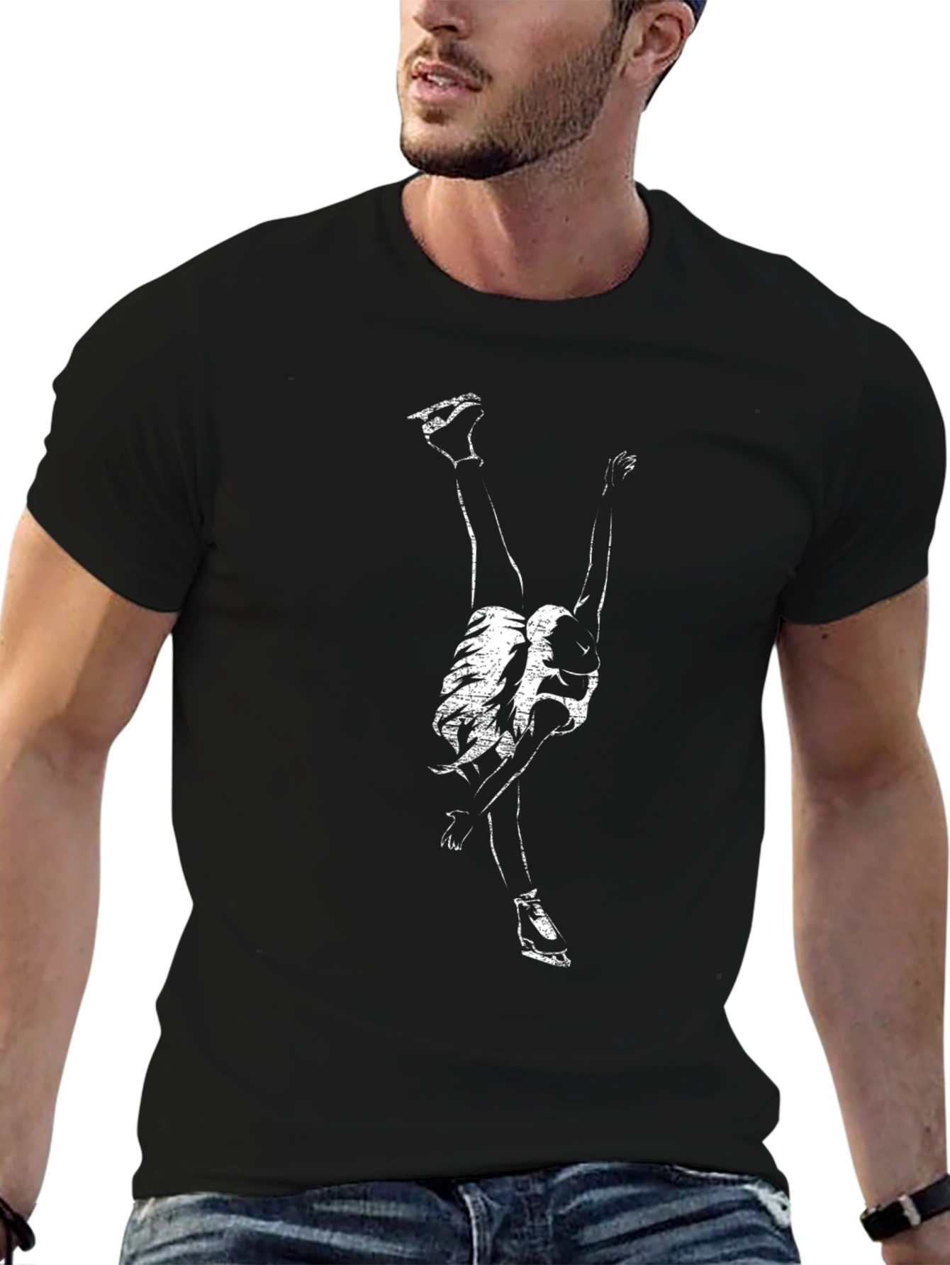 Skating Silhouette Graphic Tee