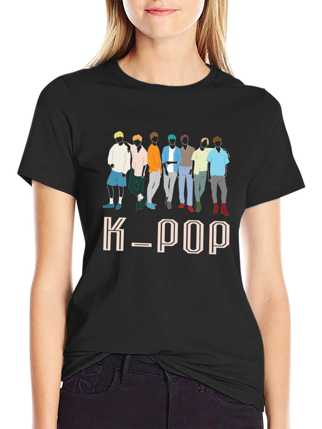 K-Pop Group Graphic Print T-Shirt