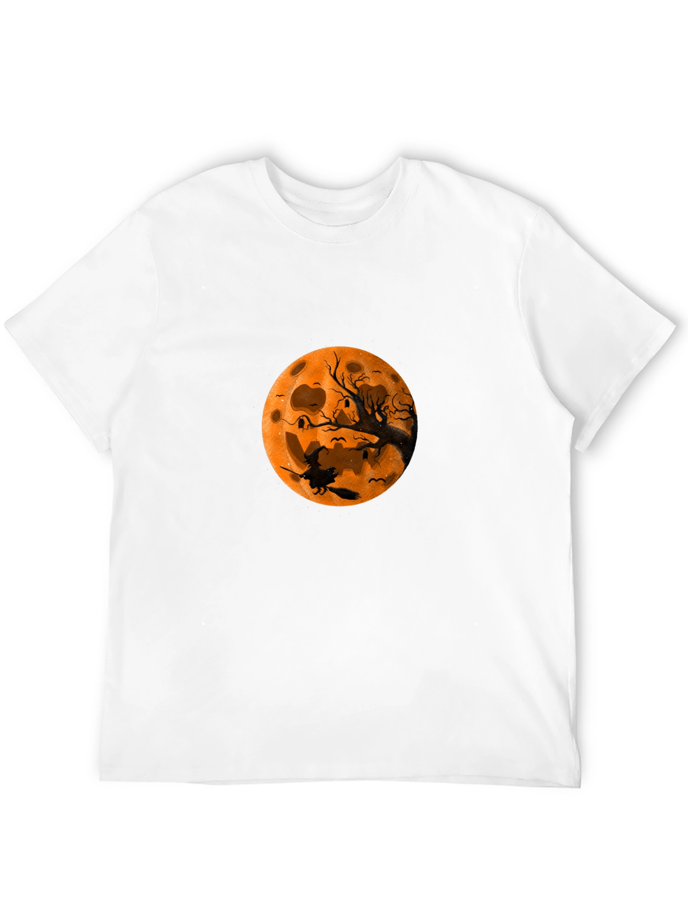 Halloween Witch Moon Black T-Shirt