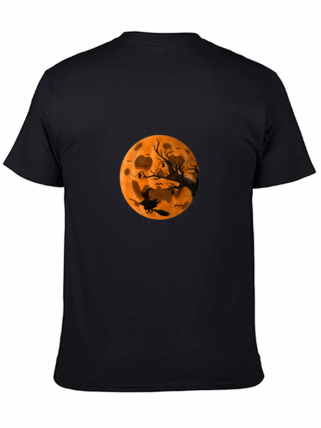 Halloween Witch Moon Black T-Shirt
