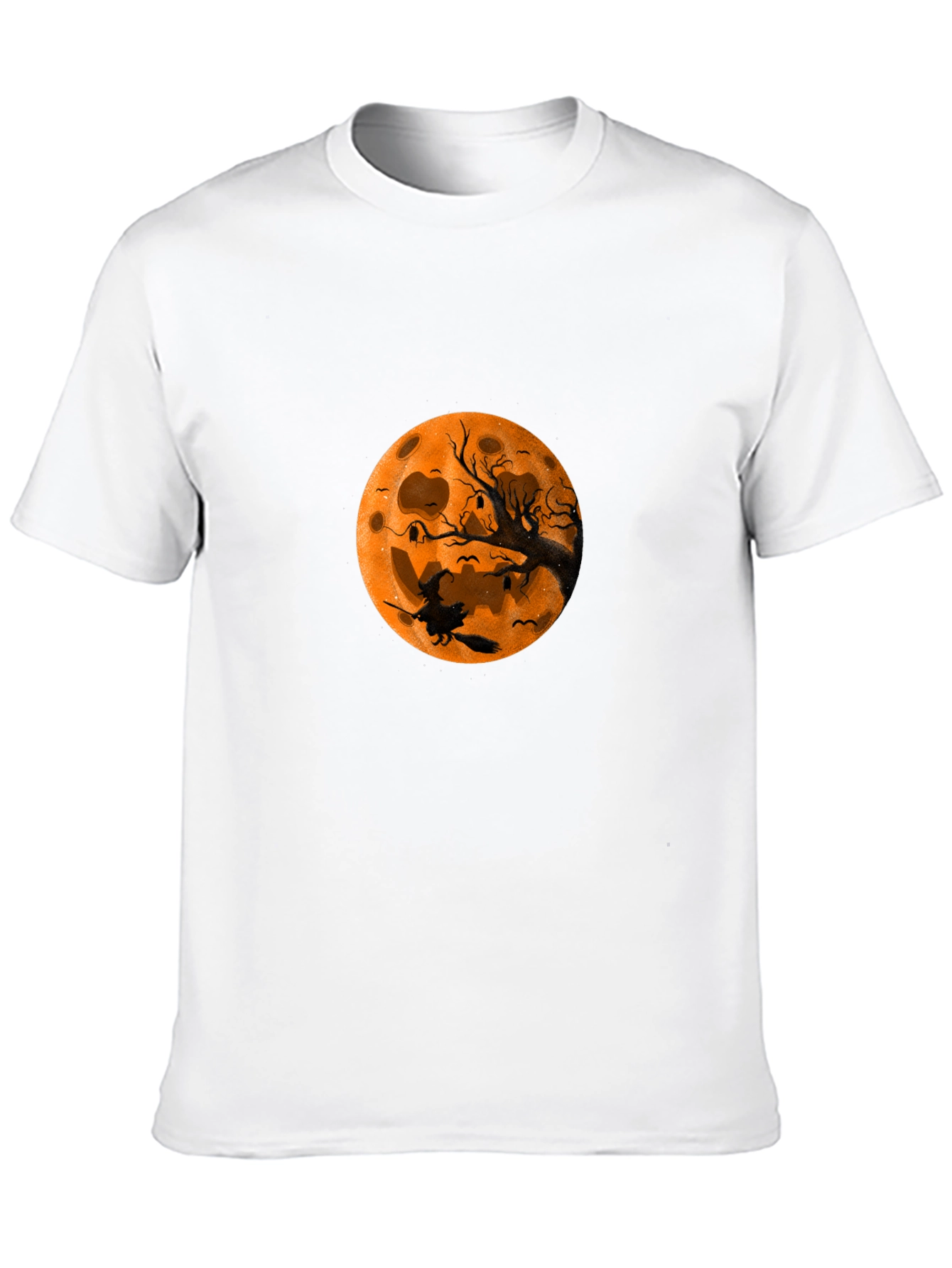 Halloween Witch Moon Black T-Shirt