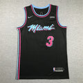 Men's Miami Heat Dwyane Wade #3 Black Swingman Player Jerseys