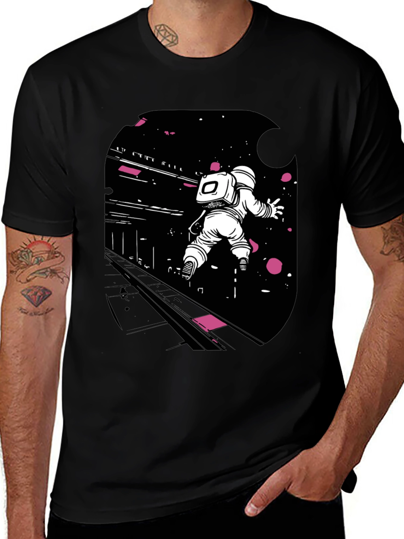 Astronaut in Space Graphic Tee