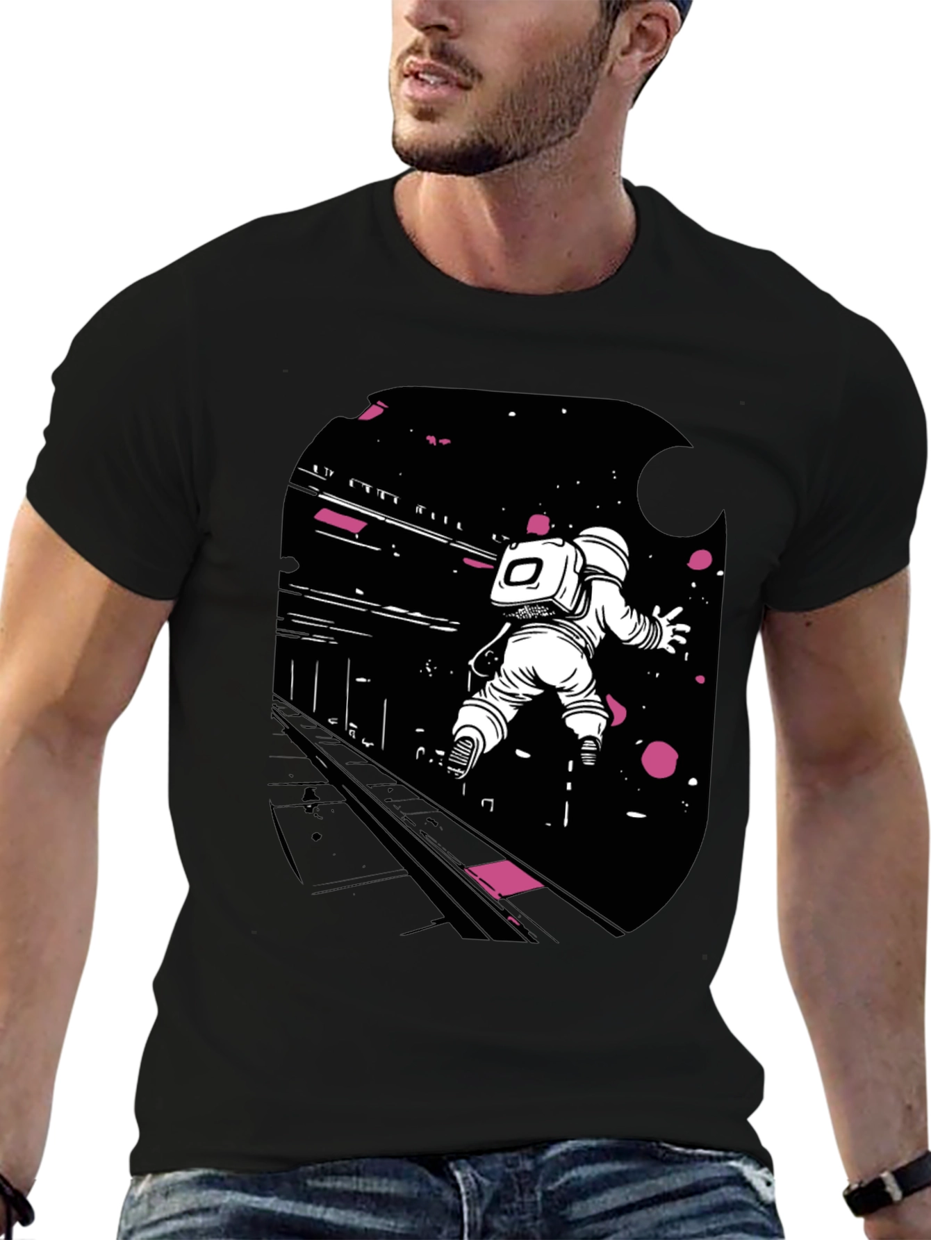Astronaut in Space Graphic Tee