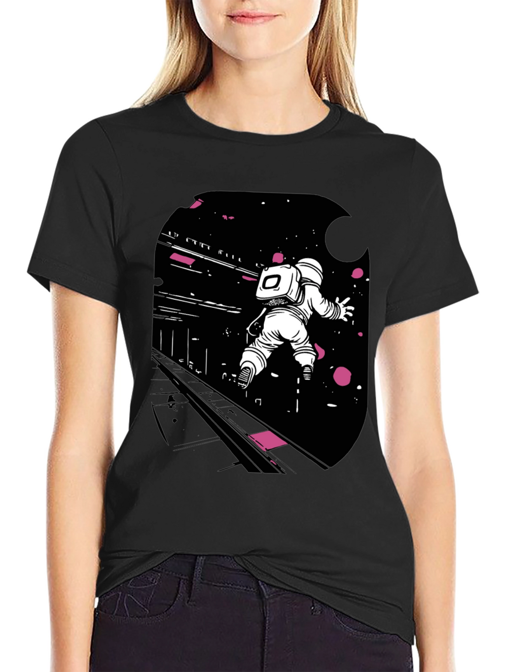Astronaut in Space Graphic Tee