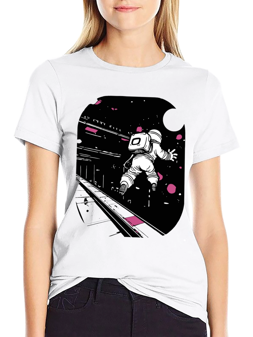 Astronaut in Space Graphic Tee