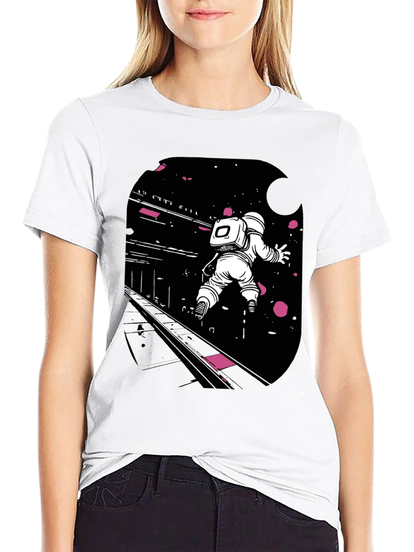 Astronaut in Space Graphic Tee