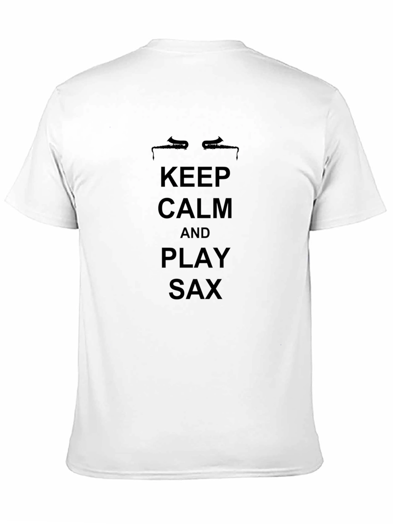 Keep Calm and Play Sax T-Shirt - Black