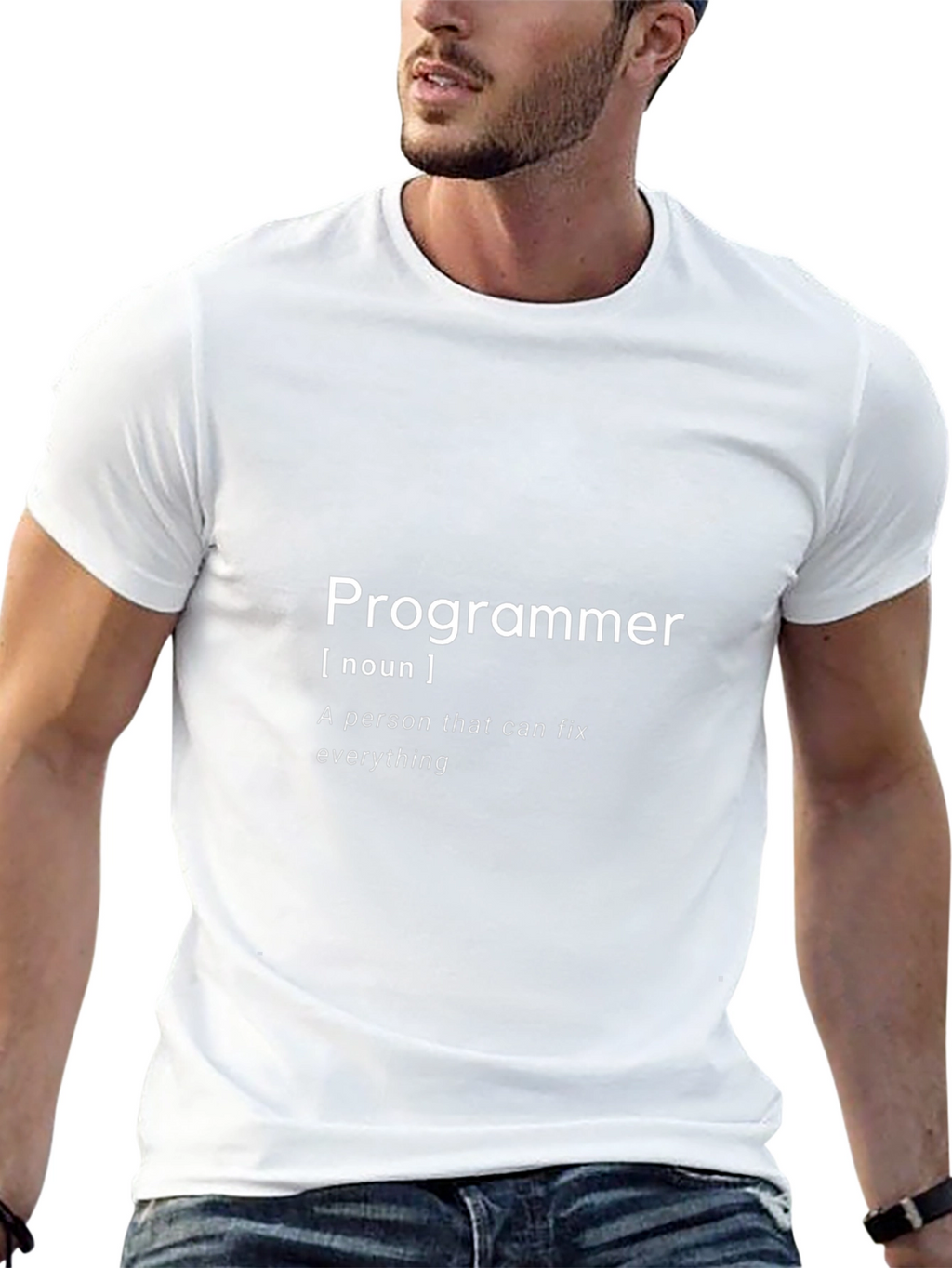 Programmer Definition Black T-Shirt - Fix Anything