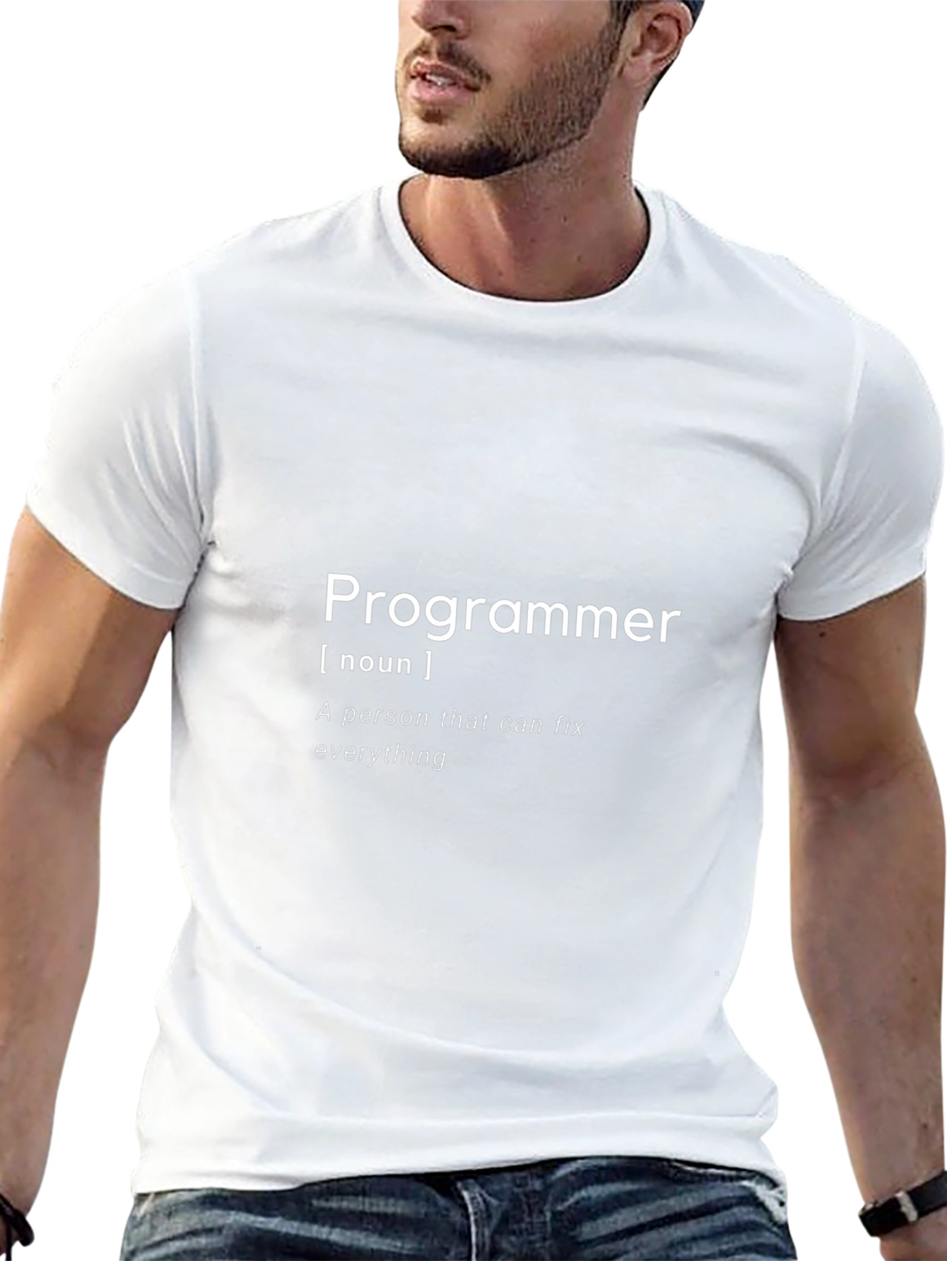 Programmer Definition Black T-Shirt - Fix Anything