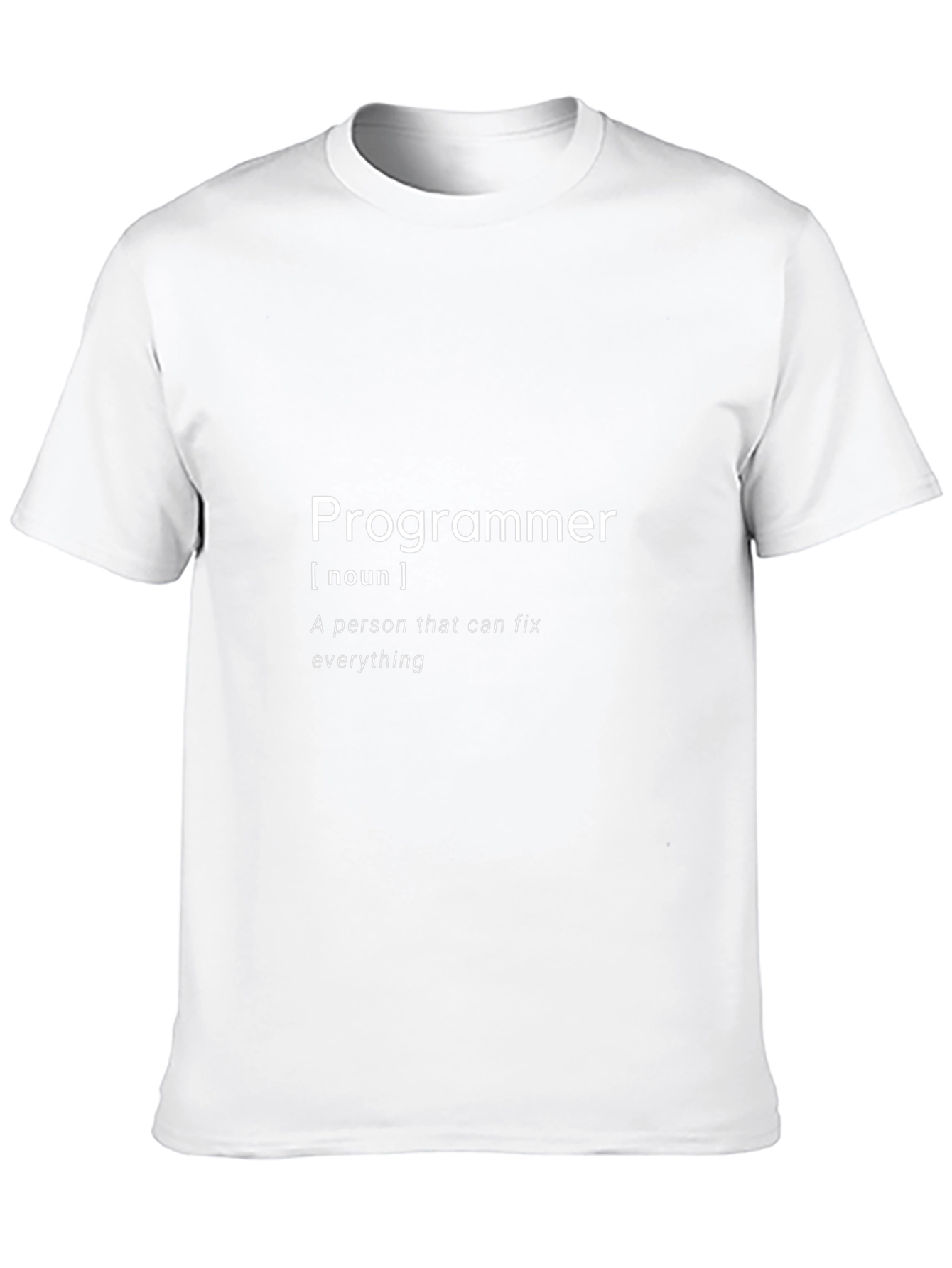 Programmer Definition Black T-Shirt - Fix Anything