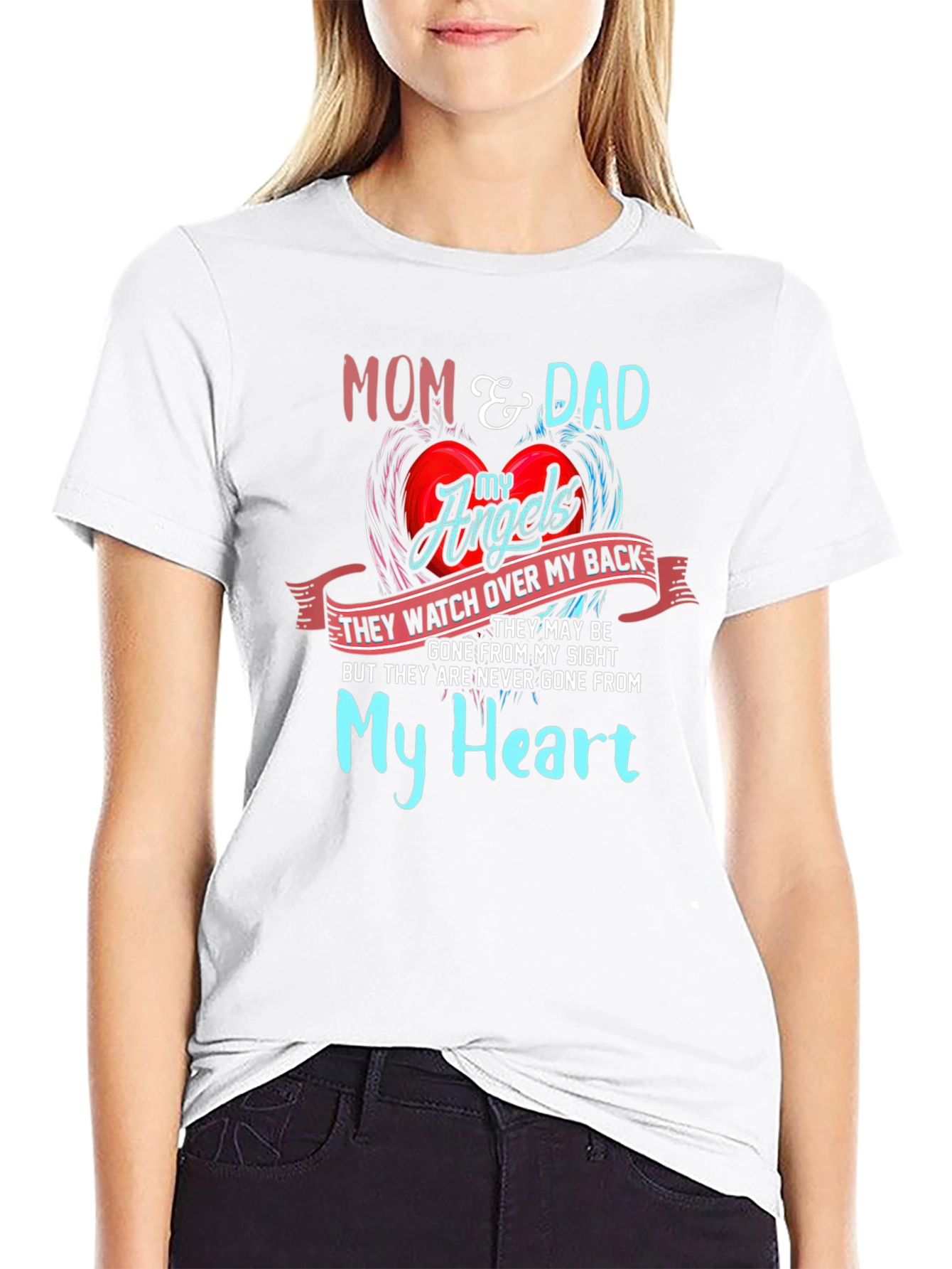 Mom & Dad My Angels Memorial T-Shirt