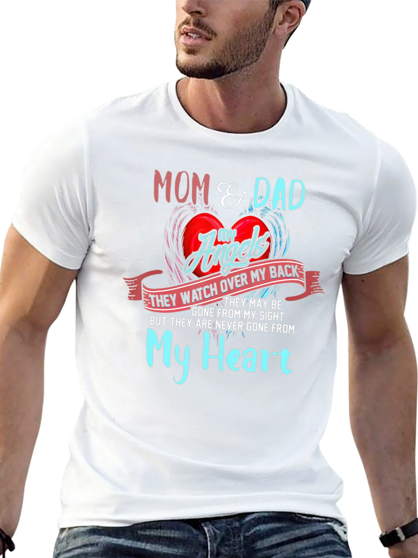 Mom & Dad My Angels Memorial T-Shirt