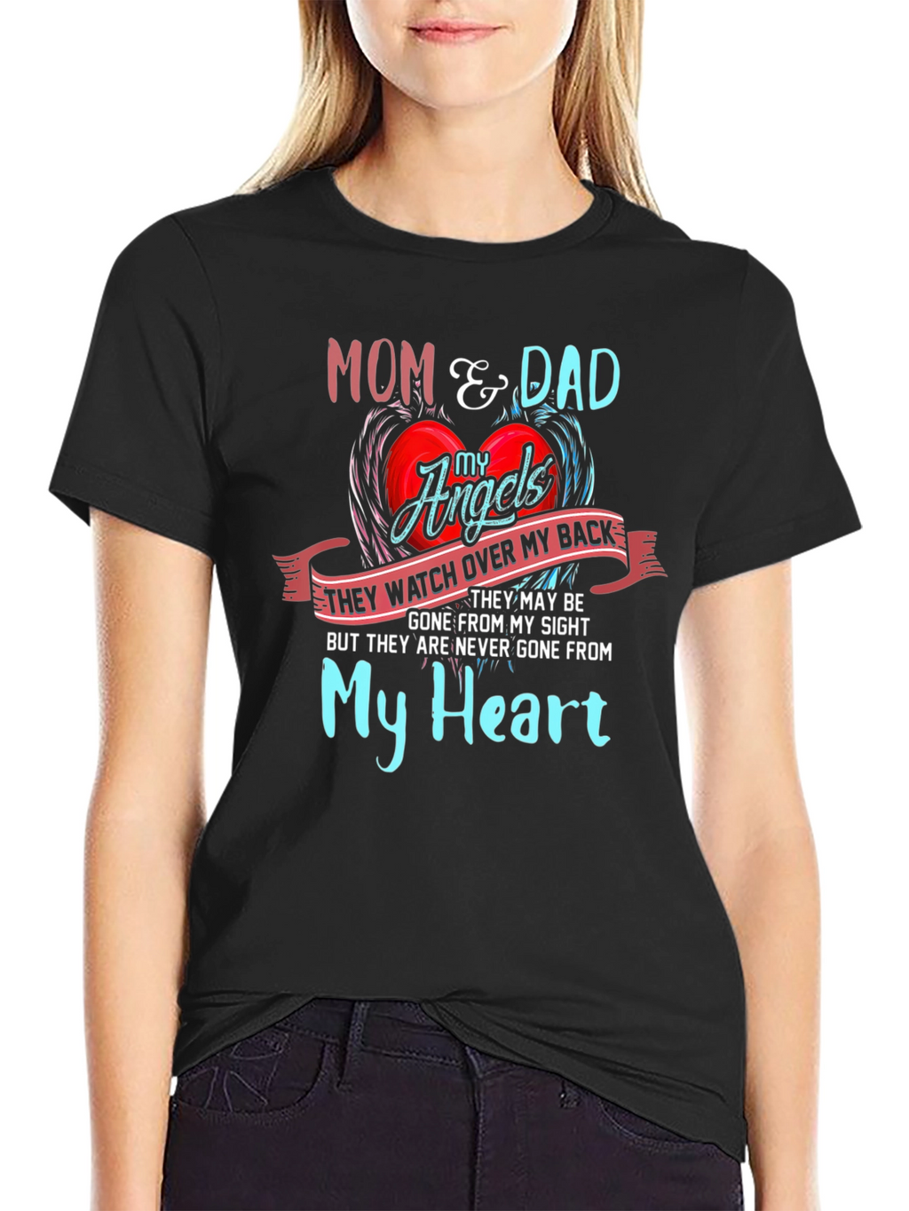 Mom & Dad My Angels Memorial T-Shirt